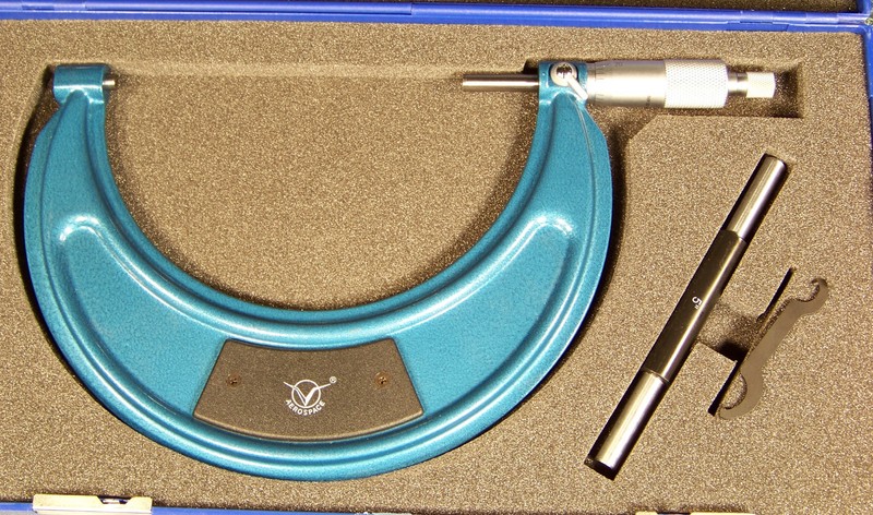5" to 6" inch MICROMETER with CASE mic set caliper precision measurement auction