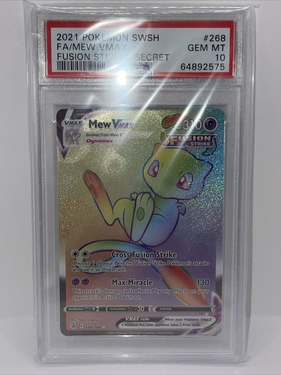 Pokemon Card PSA 10 Gem Mint Mew Vmax Fusion Strike 2021 Pokemon Card PSA 10 Gem Mint Mew Vmax Fusion Strike 2021
