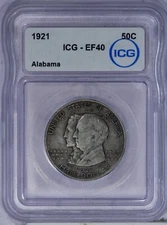 1921 Alabama Half Dollar 50C ICG EF40 XF40