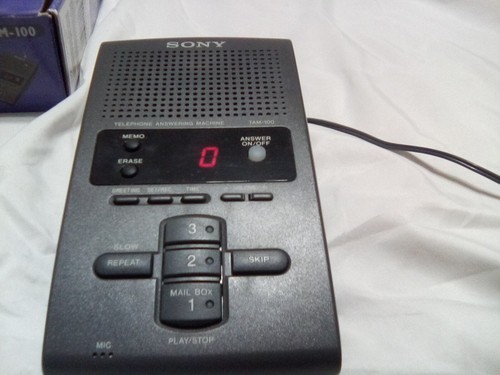 Contestador automático telefónico Sony - Modelo TAM-100 probado funciona - Imagen 6 de 6