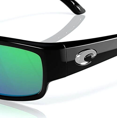 New Costa Dal Mar CABALLITO Sunglasses | Black / 580P Polar Green Mirror Lens - Picture 3 of 7