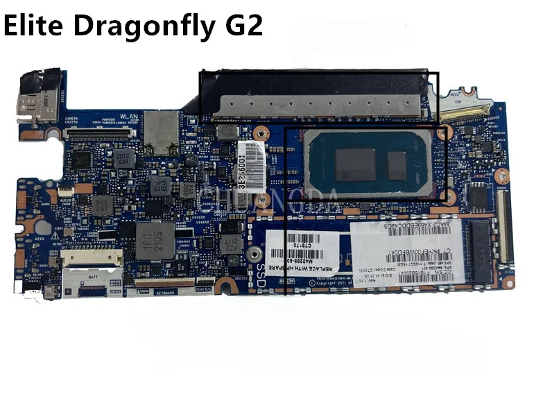 For HP Elite Dragonfly G2 Motherboard i7-1165G7 16GBRAM
