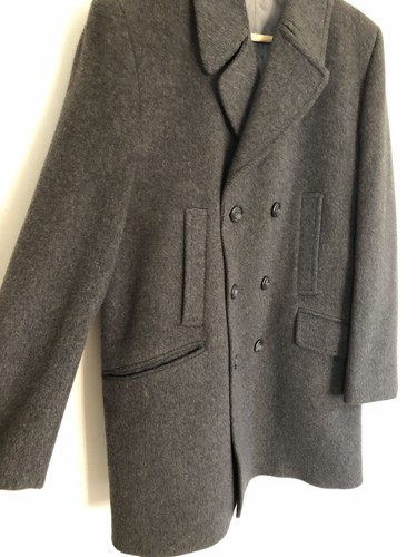 Kindler Grey Wool/Cashmere-Blend Pea Coat - UK42 - New - Picture 9 of 16