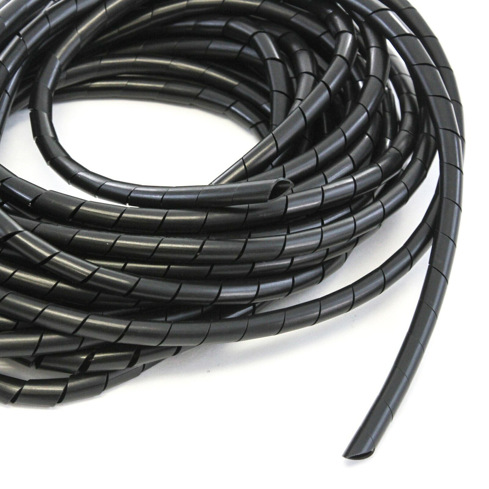 tolerancia fibra Construir sobre 33FT PE 3/8" 10 mm Black Polyethylene Spiral Wire Wrap PC for Car Computer  Cable – ASA College: Florida