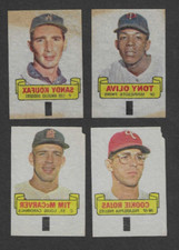 1966 Topps Rub Offs Baseball Card Insert "Complete Your Set"