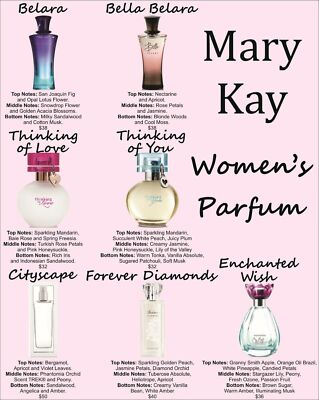 Mary Kay Perfume, shower gels, body lotions, dry oil mists, NIB
