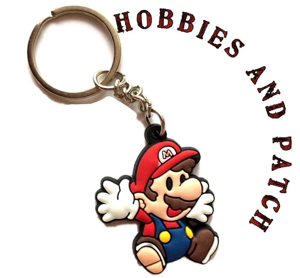 Portachiavi Ufficiale Super Mario In Gomma - Multicolore 6 Cm - Accessorio Da Zaino