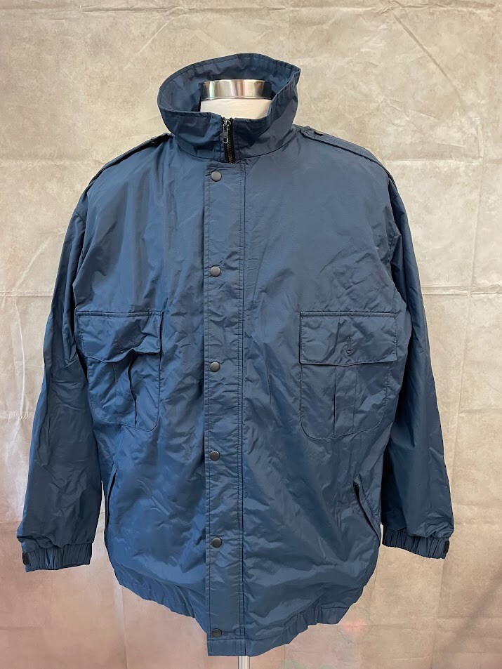 じゅん VF Imagewear Men's Dark Blue High Collar Full Zip Jacket Size X