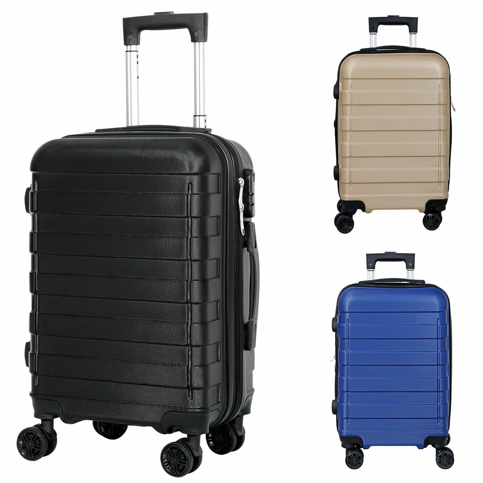 SEGAWE 3 Colors 21in Carry On Carry on Luggage Suitcase Spinner Wheels Side Expandable