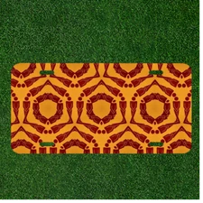 Custom Personalized License Plate Auto Tag With Fancy Wacky Creative Design