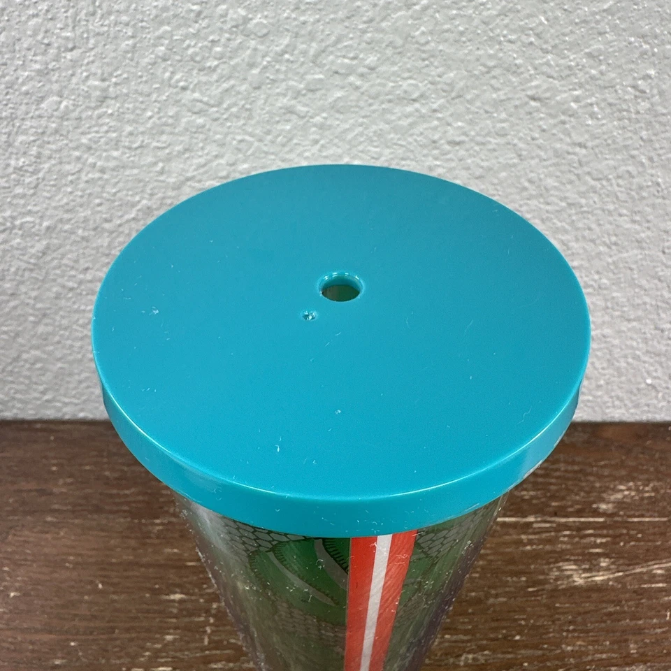 Vaso acrílico taza fría estampado encaje hojas tropicales verdes Starbucks Venti 24 oz Foto 3 de 4