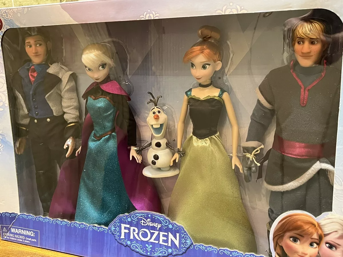 Kit bonecas anna elsa e turma frozen extra, extra