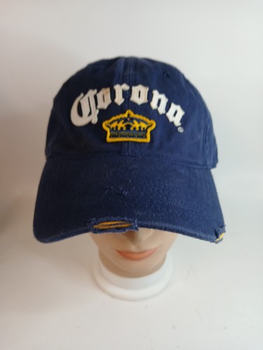 Corona Cerveza Mas Fina Ball Cap/Hat Tattered Look - Picture 4 of 16