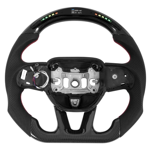 Carbon Fiber LED Colorful Steering Wheel Fit 15+ Dodge Hellcat Charger Durango