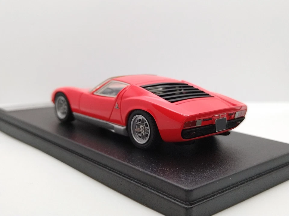 LOOKSMART 1/43 Lamborghini Miura S Paris Motorshow 1968. Orange Fluo. Very Rare! - Image 3 of 4
