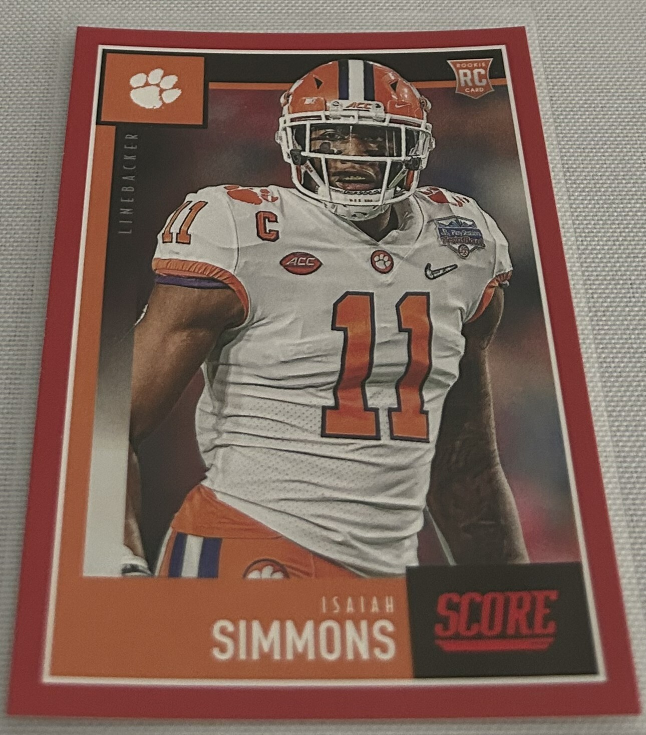 Isaiah Simmons Panini Score #346 Red