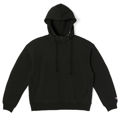 N.HOOLYWOOD x Champion 25SS MOCK NECK HOODIE C8-B113 L BLACK NEW 