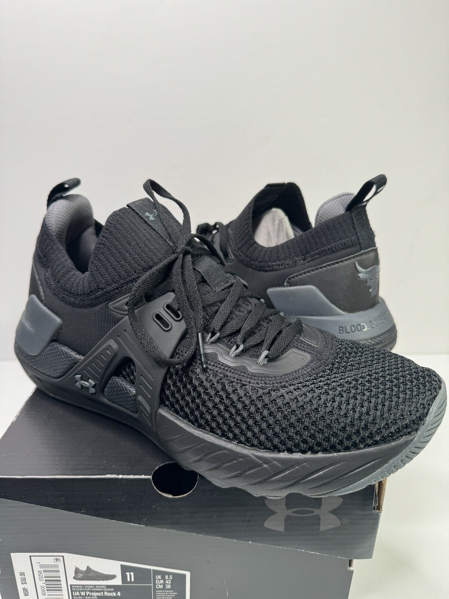 Under Armour Women’s Project Rock 4 Black Pitch Grey (3023696-002) Under Armour Wmns Project Rock 4  main image 3