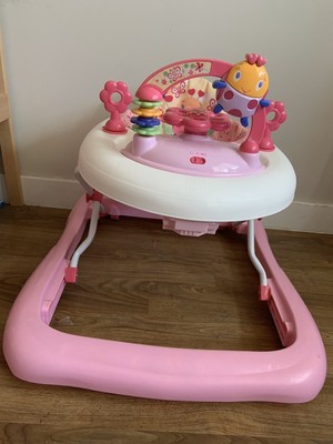 bright starts walker pink