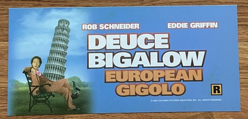 🌟 Deuce Bigalow 2: Eurpoean Gigolo (2005) - Movie Theater Mylar / Poster - 6x13