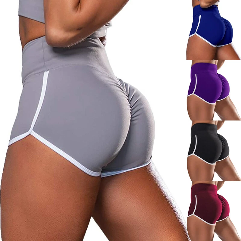 Womens Stretch Elasticated Sport Hot Pants Ladies Girls Dance Gym Fitness  Shorts