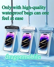 Waterproof Phone Bag Pouch Underwater Swimming Cell Phone Case Cover Dry Bag