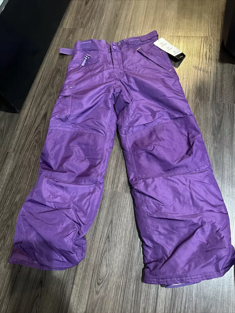 Girls Champion Snow Pants Purple Size M (7-8)