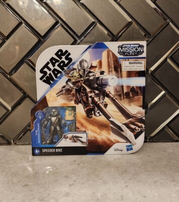 Star Wars Mission Fleet Mandalorian & The Child Speeder Bike Dinsey Lot of 13!