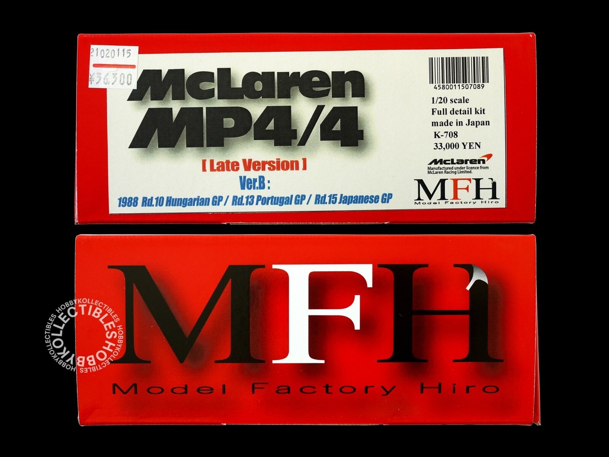 MFH Model Factory Hiro 1/20 McLaren MP4/4 K-708 Ver.B Full Detail