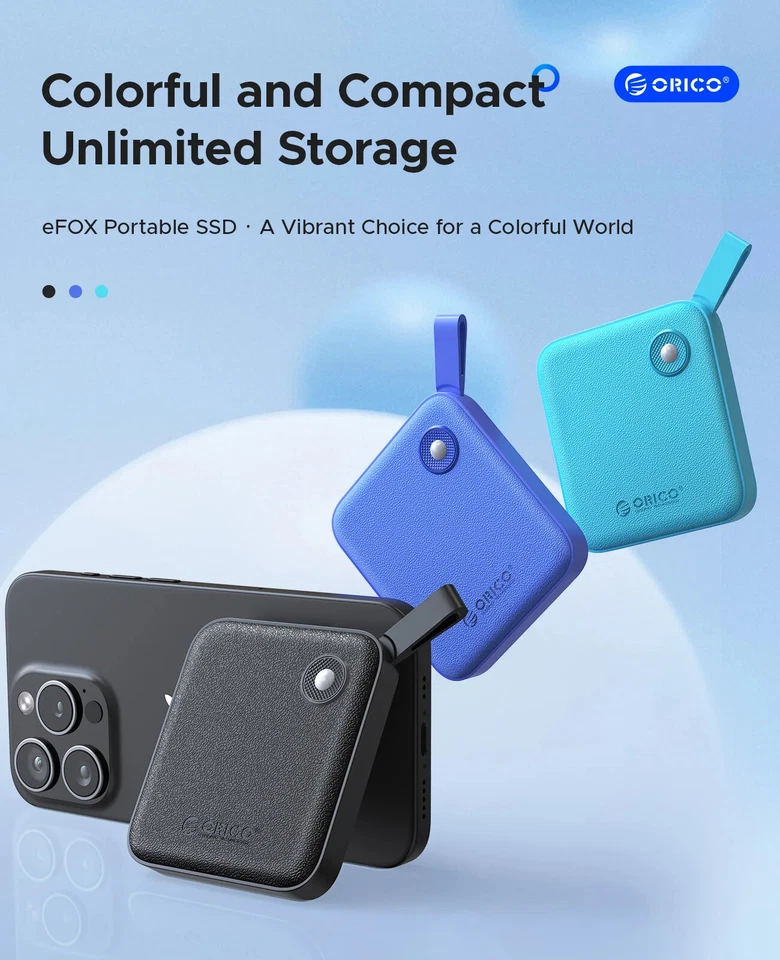 ORICO 2TB Portable External Solid State Drive USB 3.2 Gen2 SSD for iPhone 15/Pro - Image 2 of 4