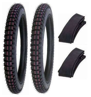(2) IRC TR-1 Dual Sport Tires Tubes Honda CT90CT110