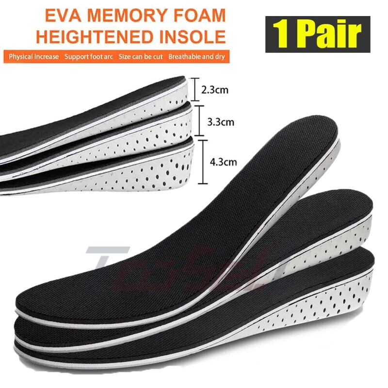 Invisible Shoe Insoles Taller Inserts 