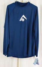 Kanu Surf Mens Platinum Long Sleeve UPF 50 Rashguard Navy Size 2XL