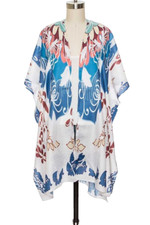 BNWT Mix Floral Printed Half Sleeve Kimono Light Weight Cardigan