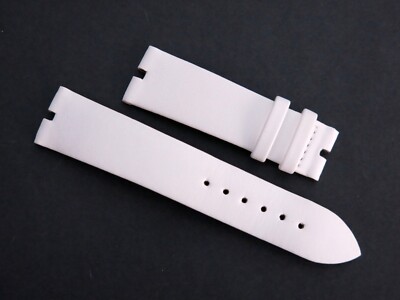 Van Cleef & Arpels White Satin Strap 19mm for Lady Arpels Centenaire 38mm New !