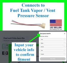 fits Honda Fuel Tank Pressure Sensor Connector Pigtail Plug Harness Wiring Gas