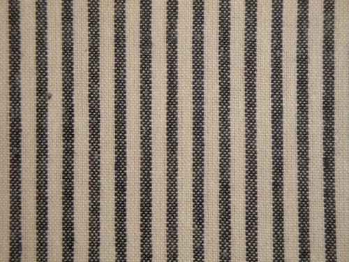 Diamond Textiles Black Cream Stripe Woven Cotton Homespun Sewing Fabric - Picture 3 of 9
