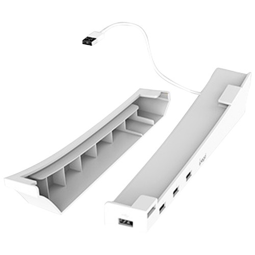 For PS5 Console Version Wall Mount Holder Game Host Storage Bracket 4 USB Port a