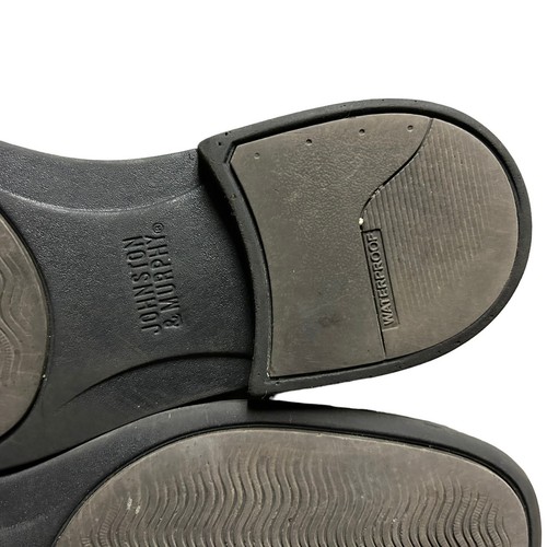 Johnston Murphy XC4 Negro Cuero de Oveja Impermeable Derby Blucher Para Hombre 9,5M Italia - Imagen 12 de 14