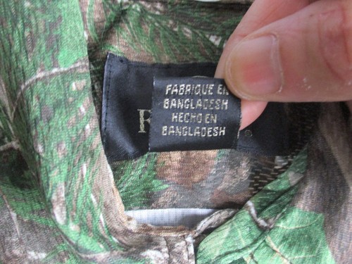 Redhead Realtree Camo Shirt Large Men's Green Hardwoods Short Sleeve - Picture 9 of 13