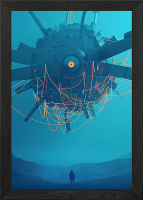 Eye in the Sky Framed Wall Art Poster Canvas Print Picture