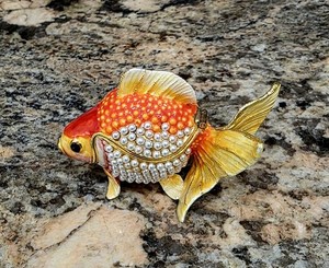 fancy fish box The King of Tiny Gift Herend Chinese Bouquet Green Petite Octagonal Box Fancy Fish