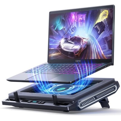 Gaming Laptop Kühler Kühlpad mit 3500RPM Turbofan 4,72'' externem Lüfter Stän...