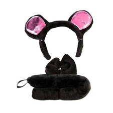 Black Mouse Headband Costume Accessory Set One Size