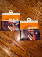 D'Addario EJ87B Titanium Ukulele Strings Baritone - 2 Sets NEW