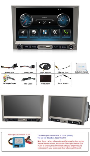 For Porsche 911 997 2005-2008 Android14 BT CarPlay Car Stereo Radio GPS Sat Nav - Foto 6 di 23