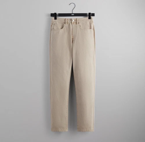 Kith 101 Stafford Pantalon Denim « Theory » Beige Tan Wash Jeans Taille 28