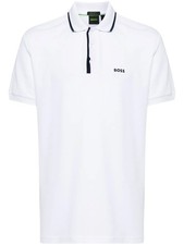 Hugo Boss Men's Paddy 2 NCSA Trim Collar Short Sleeve Polo Shirt, White