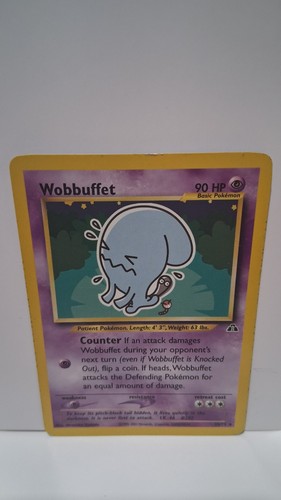 Pokemon TCG Wobbuffet 35/75 Neo Discovery Vintage Regular Unlimited English Card