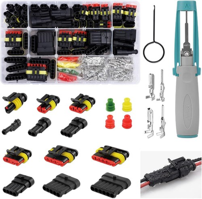 #ad #ad Waterproof Wire Connectors Superseal 1.5 Automotive 1 2 3 4 5 6 Pin Connector Ki $104.99